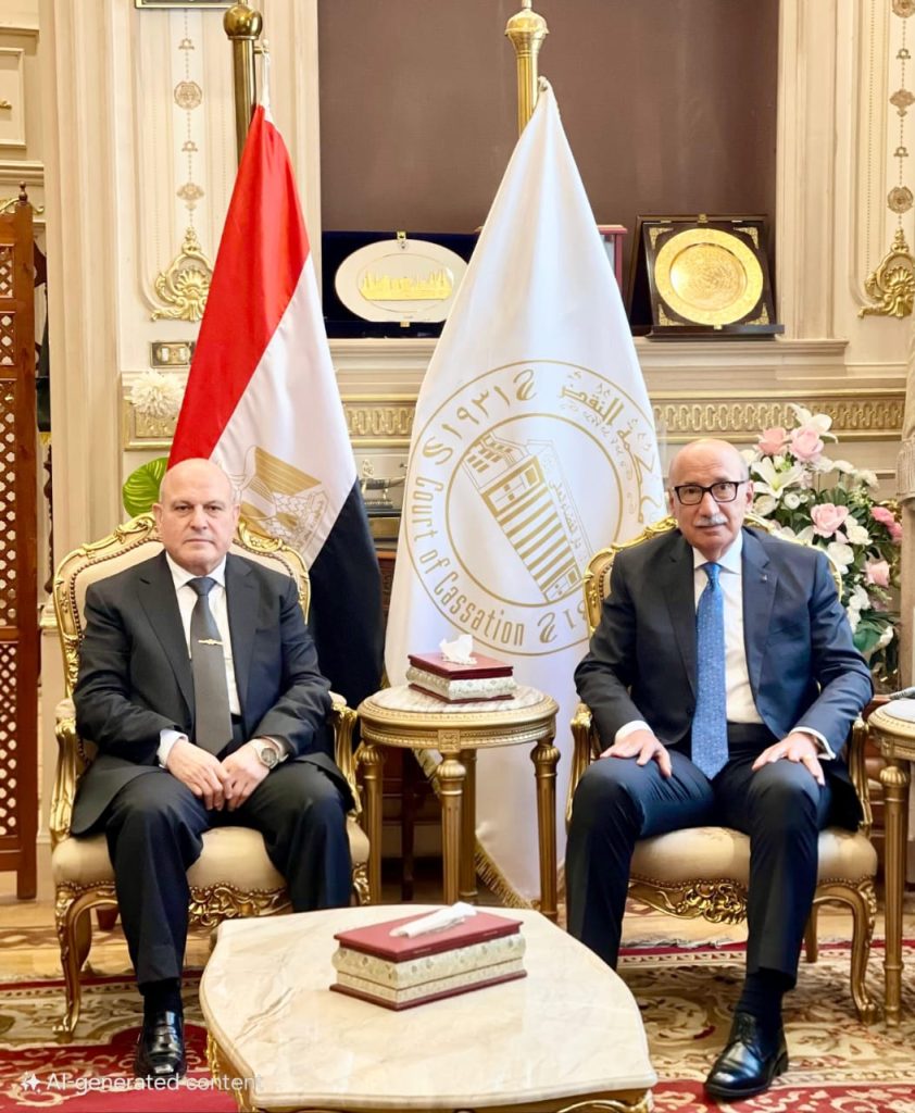 رئيس هيئة النيابة الإدارية يهنئ رئيس محكمة النقض أخبار مصر - رئيس هيئة النيابة الإدارية يهنئ رئيس محكمة النقض