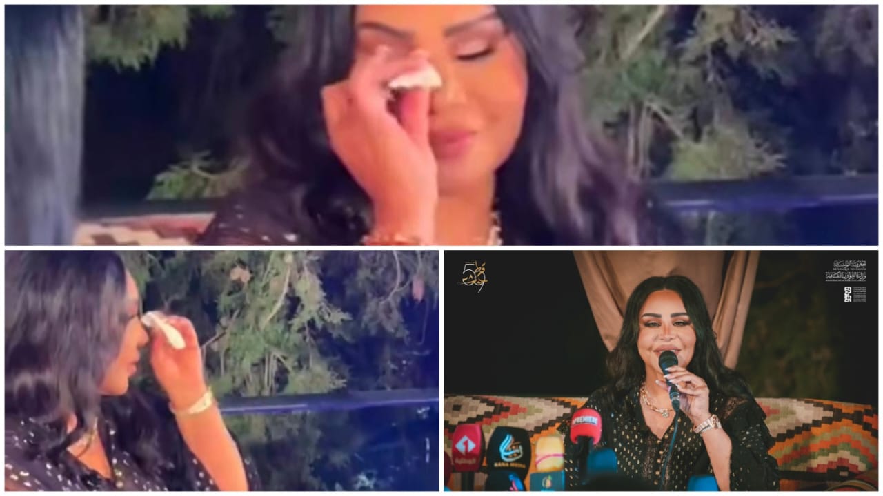 محطة مصر نيوز - أحلام تنفجر بالبكاء عند ذكر أنغام في مهرجان قرطاج: "قلبي معكِ يا أنغام"