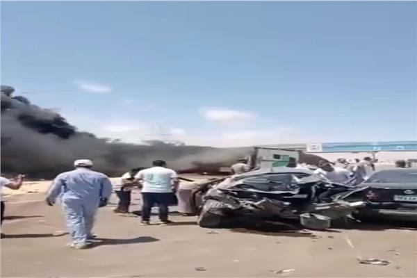 أخبار مصر - تصادم مروّع على طريق مطروح.. حالتا وفاة و18 مصابًا تهز الشارع المصري