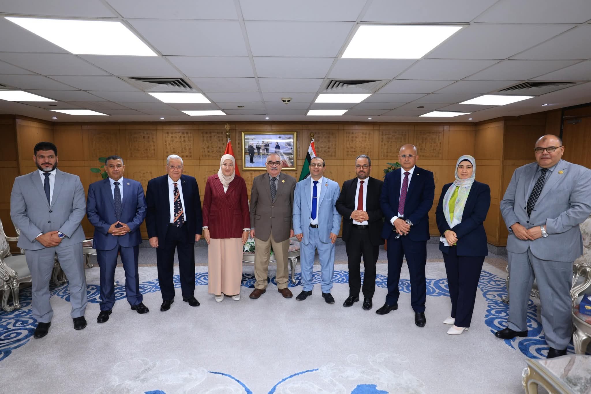 أخبار مصر - رئيس قضايا الدولة يستقبل وفداً من جامعة الأزهر الشريف
