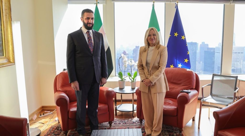 أخبار مصر والعالم لحظة بلحظة - إيطاليا تُجدد دعمها لإعادة إعمار سوريا خلال لقاء «ميلوني» بـ الشرع في نيويورك