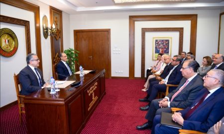 محطة مصر نيوز - فى أول زيارة منذ انتخابه مديراً عاماً لـ اليونسكو.. وزارة الخارجية تستقبل الدكتور خالد العناني