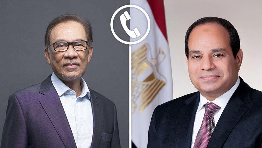 الرئيس عبد الفتاح السيسي يتلقى اتصالًا هاتفيًا من رئيس وزراء ماليزيا أخبار مصر والعالم لحظة بلحظة - الرئيس عبد الفتاح السيسي يتلقى اتصالًا هاتفيًا من رئيس وزراء ماليزيا
