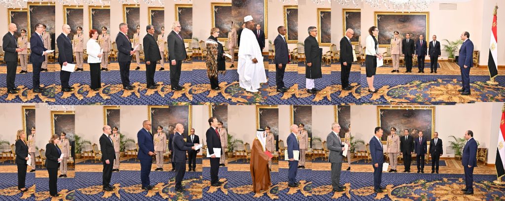 الرئيس عبد الفتاح السيسي يعتمد 23 سفيراً جديداً لدى مصر أخبار مصر والعالم لحظة بلحظة - الرئيس عبد الفتاح السيسي يعتمد 23 سفيراً جديداً لدى مصر
