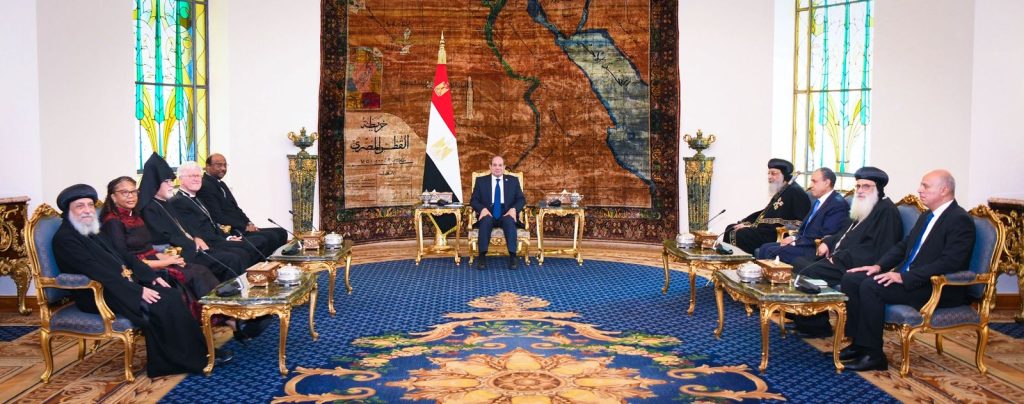 الرئيس السيسي يلتقي وفد مجلس الكنائس العالمي أخبار مصر والعالم لحظة بلحظة - الرئيس السيسي يلتقي وفد مجلس الكنائس العالمي