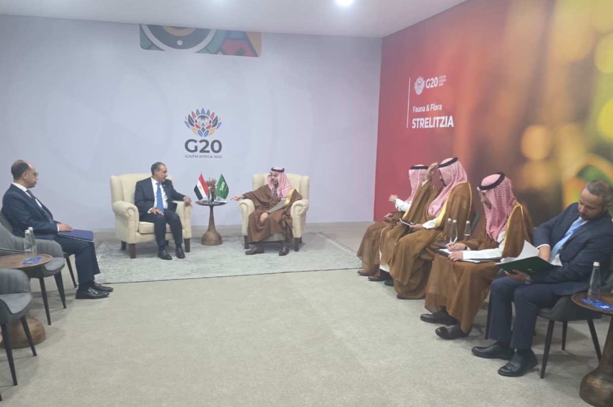 أخبار مصر - وزير الخارجية نظيره السعودي على هامش أعمال قمة مجموعة العشرين بجوهانسبرج