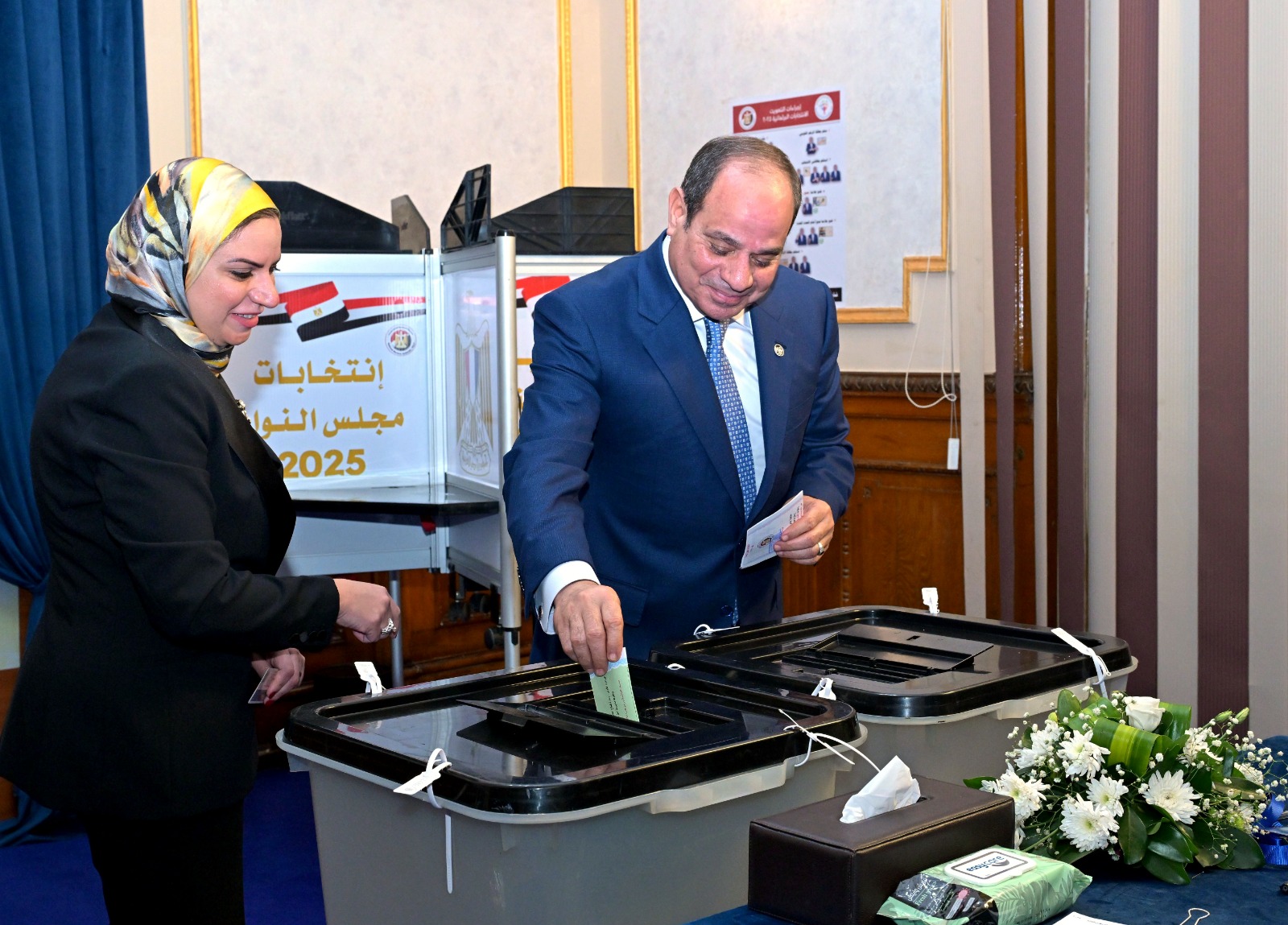 أخبار مصر - الرئيس السيسي يدلي بصوته في الانتخابات البرلمانية