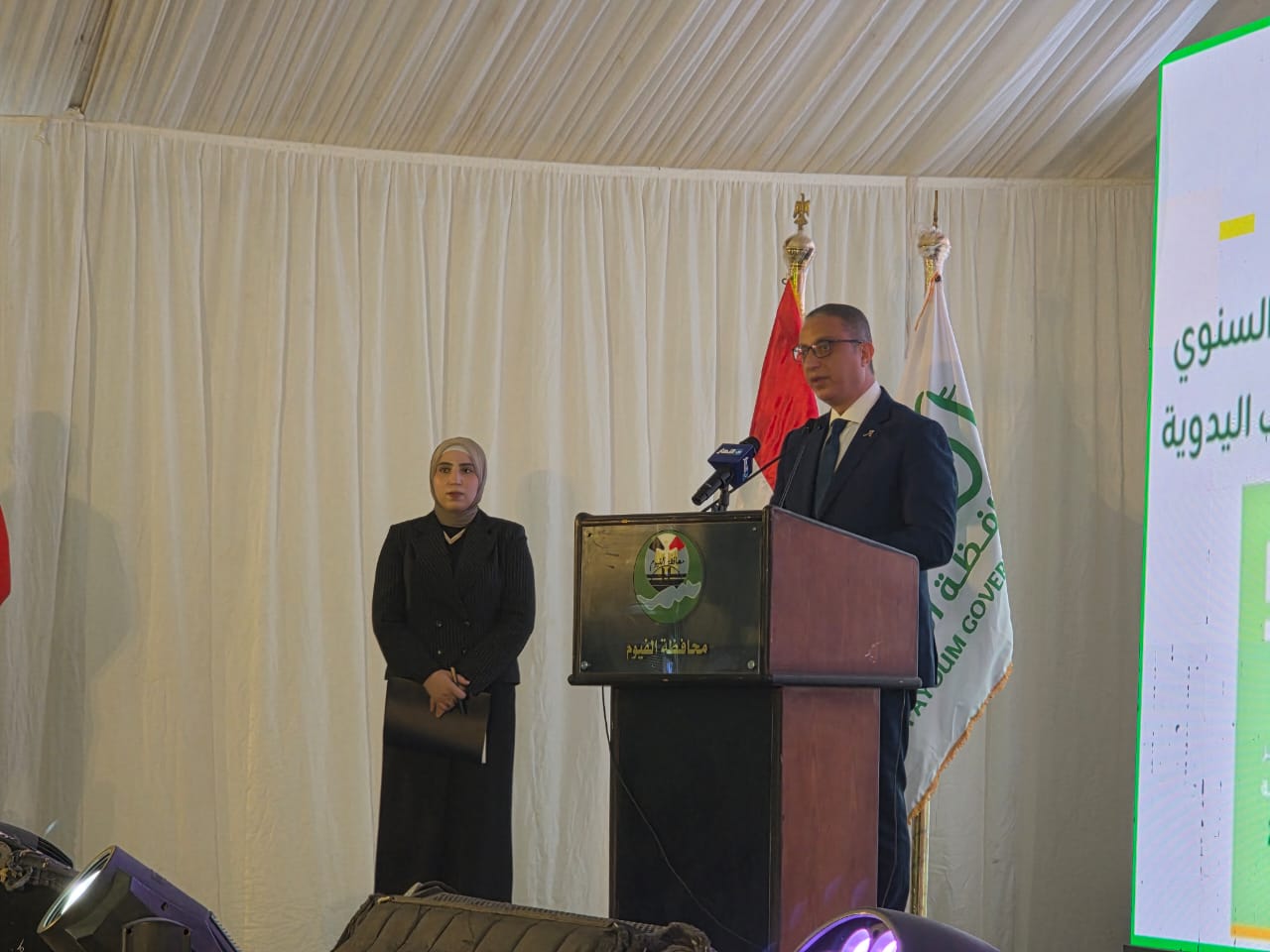 محطة مصر نيوز - نجوم وإدارة الفيوم الدولي لأفلام البيئة يشاركون في افتتاح مهرجان تونس للخزف والحرف اليدوية