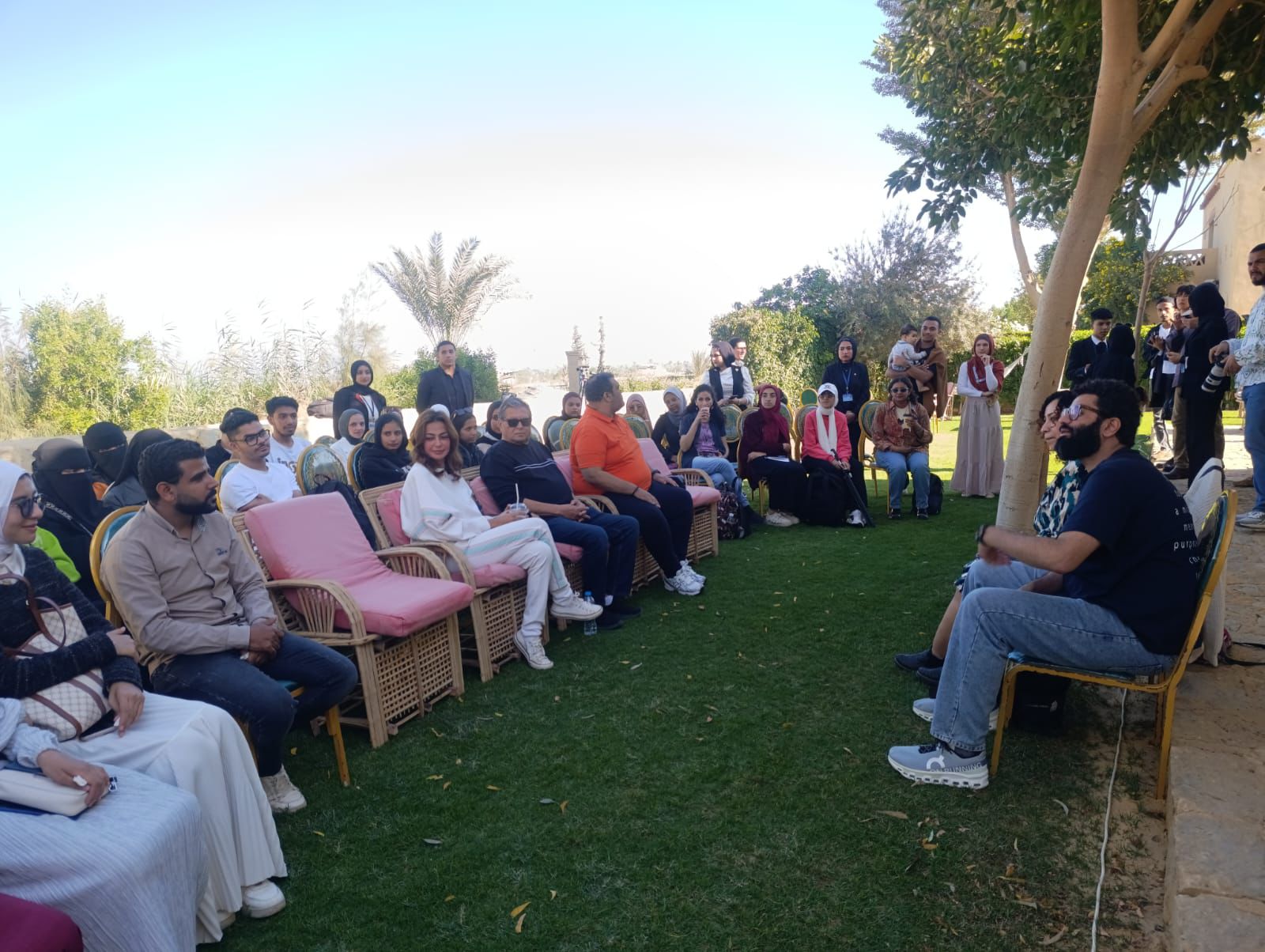 محطة مصر نيوز - بحضور داليا مصطفى وأحمد فتحي.. ماستر كلاس للمخرج محمد حماد بمهرجان الفيوم