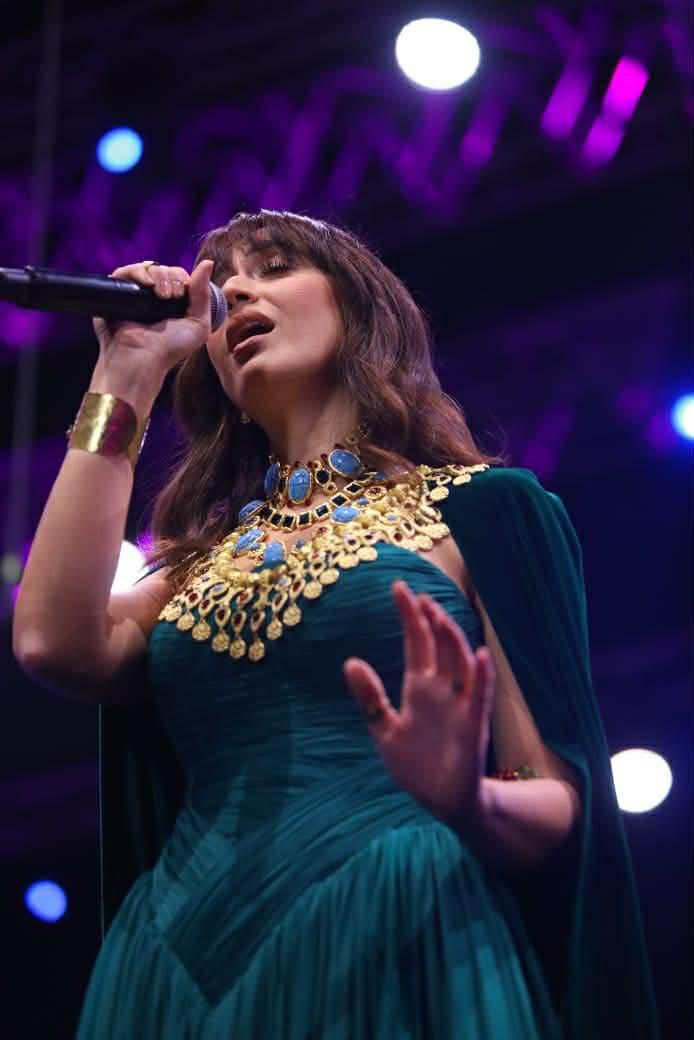 محطة مصر نيوز - فايا يونان وعبير نعمة تشعّان فنًّا في ليلة استثنائية بمهرجان صدى الأهرامات