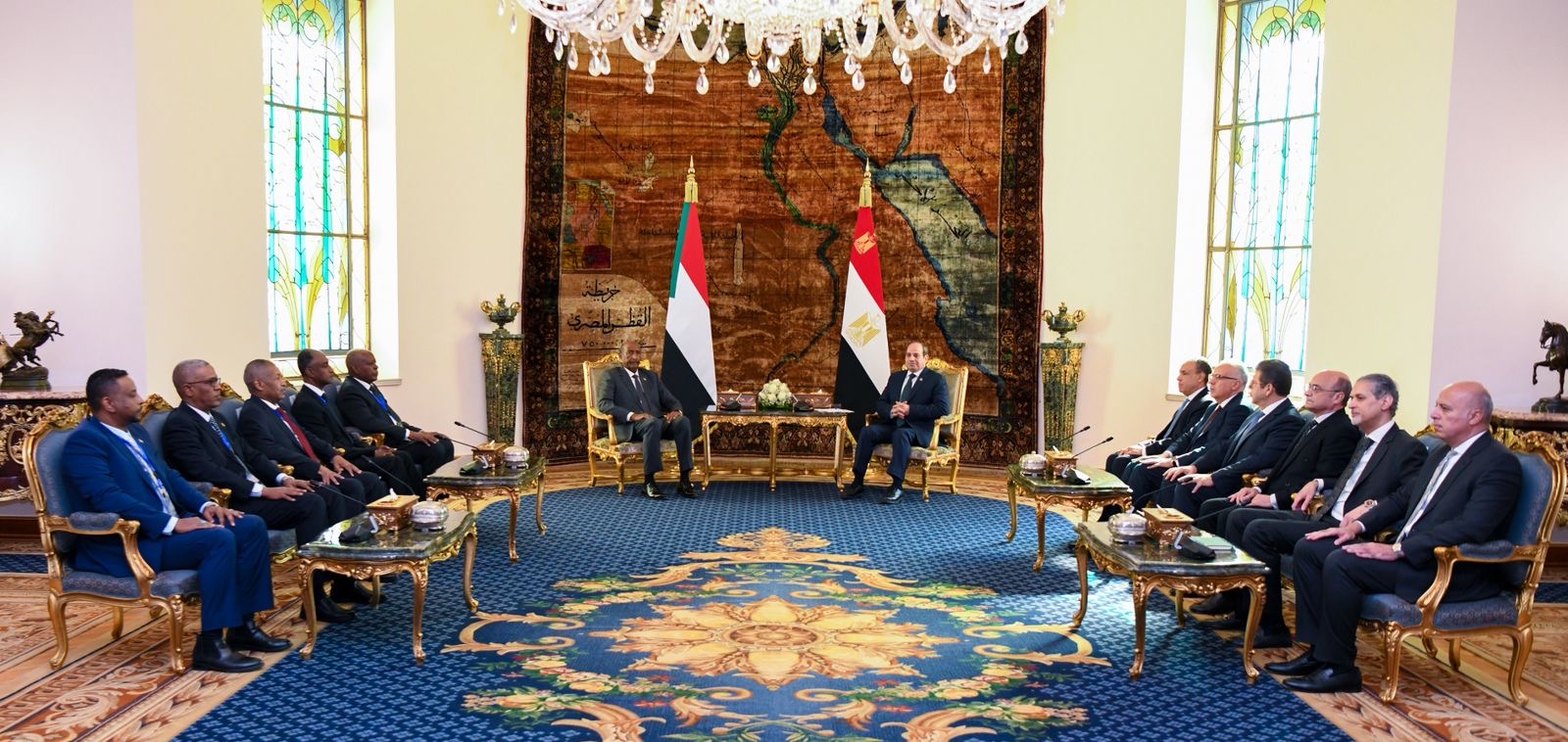 أخبار مصر - الرئيس السيسي يستقبل رئيس مجلس السيادة الانتقالي السوداني