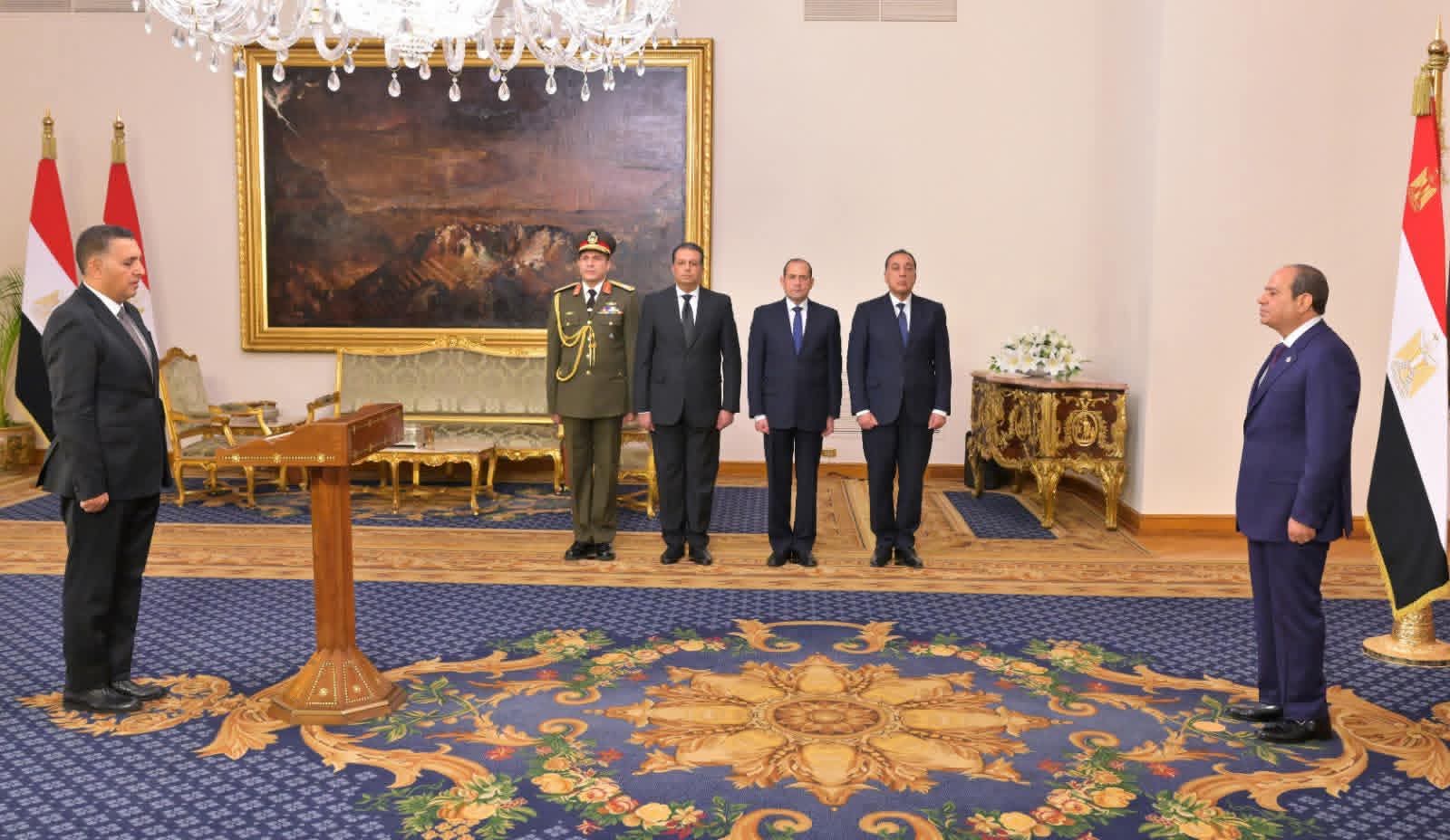 محطة مصر نيوز - الرئيس السيسي يشهد أداء المحافظين ونواب المحافظين الجدد اليمين الدستورية