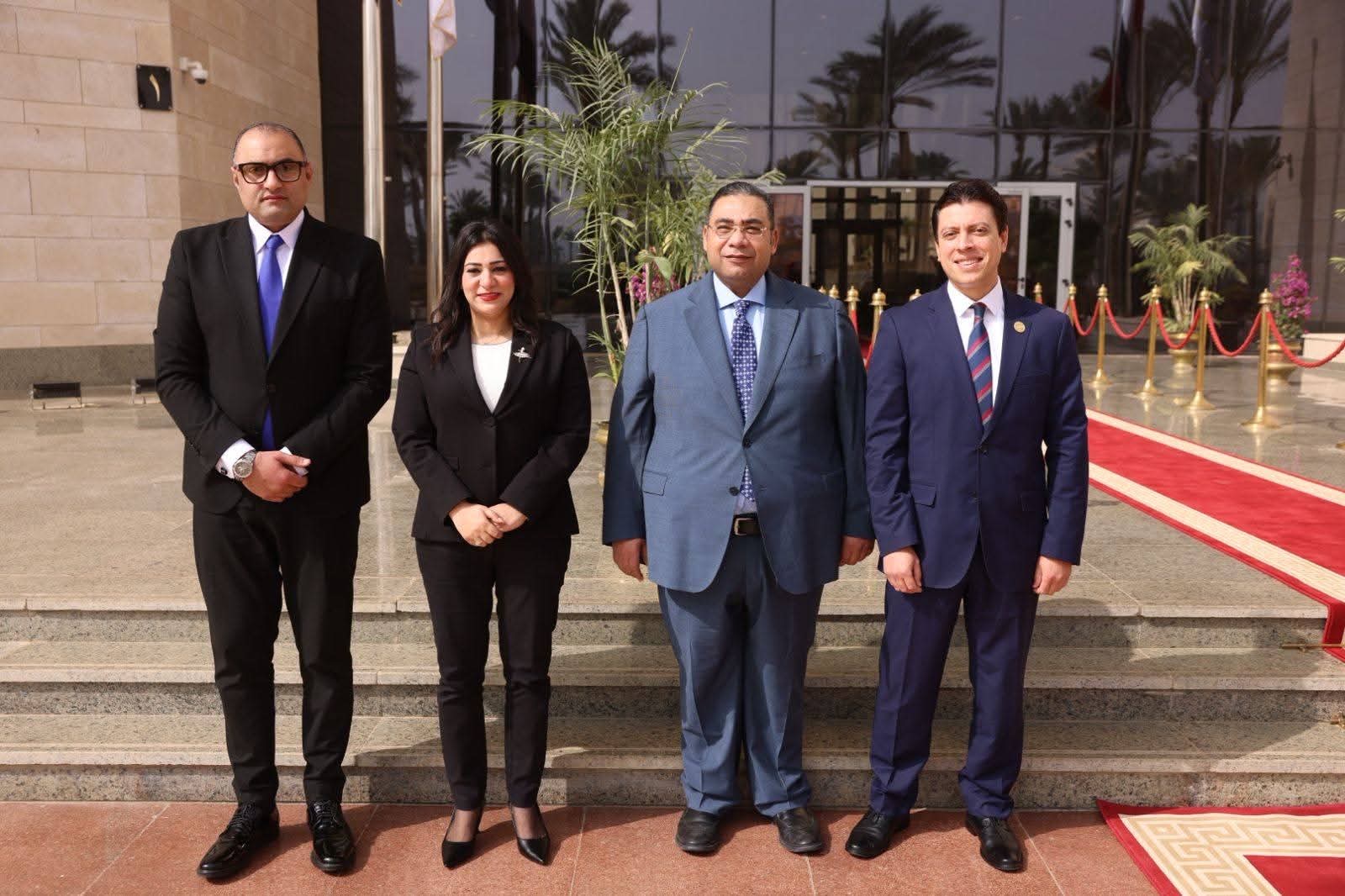 محطة مصر نيوز - رئيس قضايا الدولة يهنئ المستشار محمود الشريف بتولي منصبه الجديد وزيراً للعدل