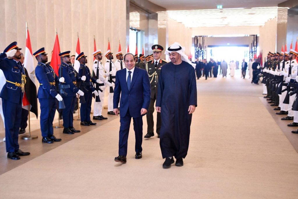 الرئيس السيسي يلتقي رئيس دولة الإمارات العربية المُتحدة بالعاصمة أبوظبي أخبار مصر - الرئيس السيسي يلتقي رئيس دولة الإمارات العربية المُتحدة بالعاصمة أبوظبي