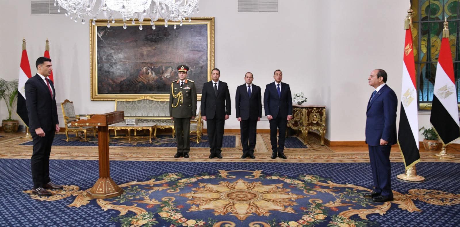 محطة مصر نيوز - الرئيس عبد الفتاح السيسي يشهد آداء اليمين الدستورية للوزراء الجدد