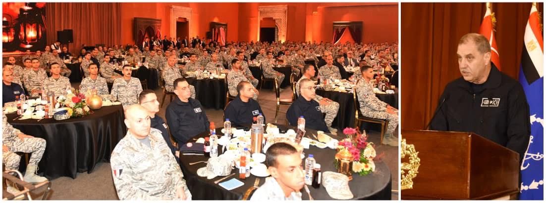 محطة مصر نيوز - وزير الدفاع والإنتاج الحربى يلتقى مقاتلى القوات الجوية ويشاركهم تناول وجبة الإفطار
