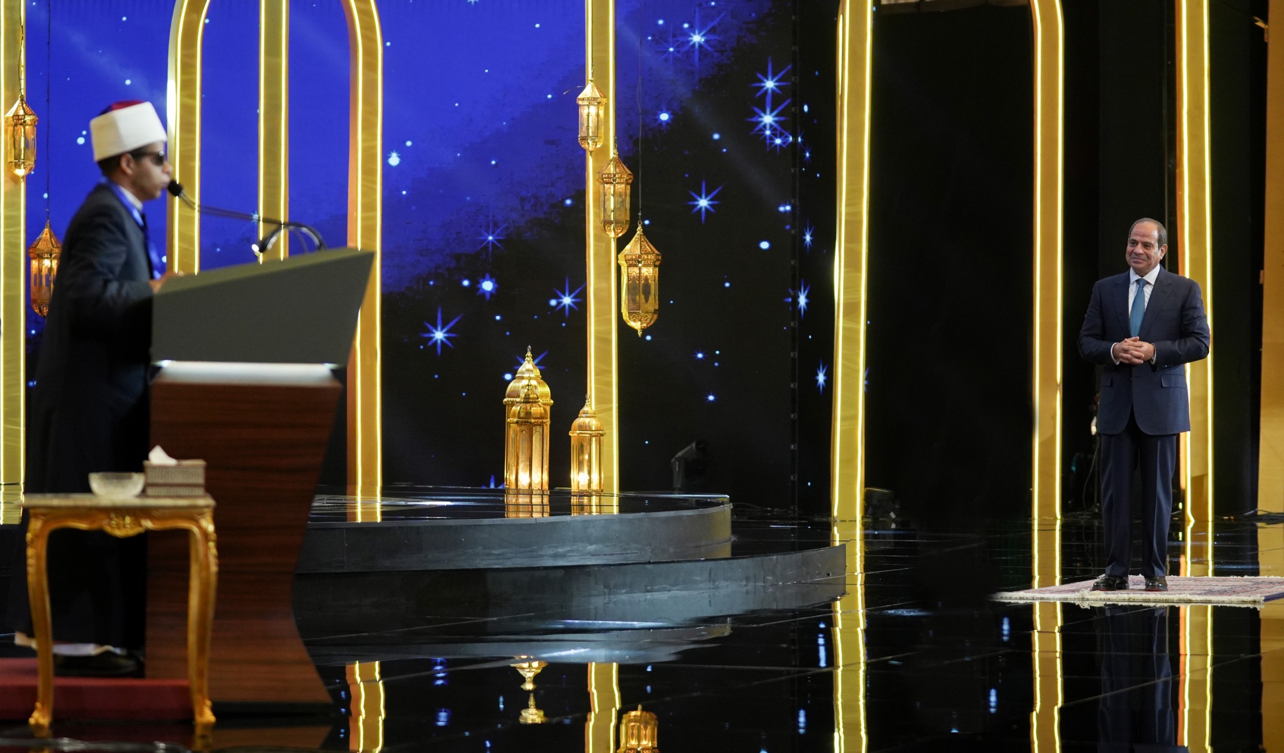 محطة مصر نيوز - الرئيس عبد الفتاح السيسي يشهد احتفال وزارة الأوقاف بليلة القدر