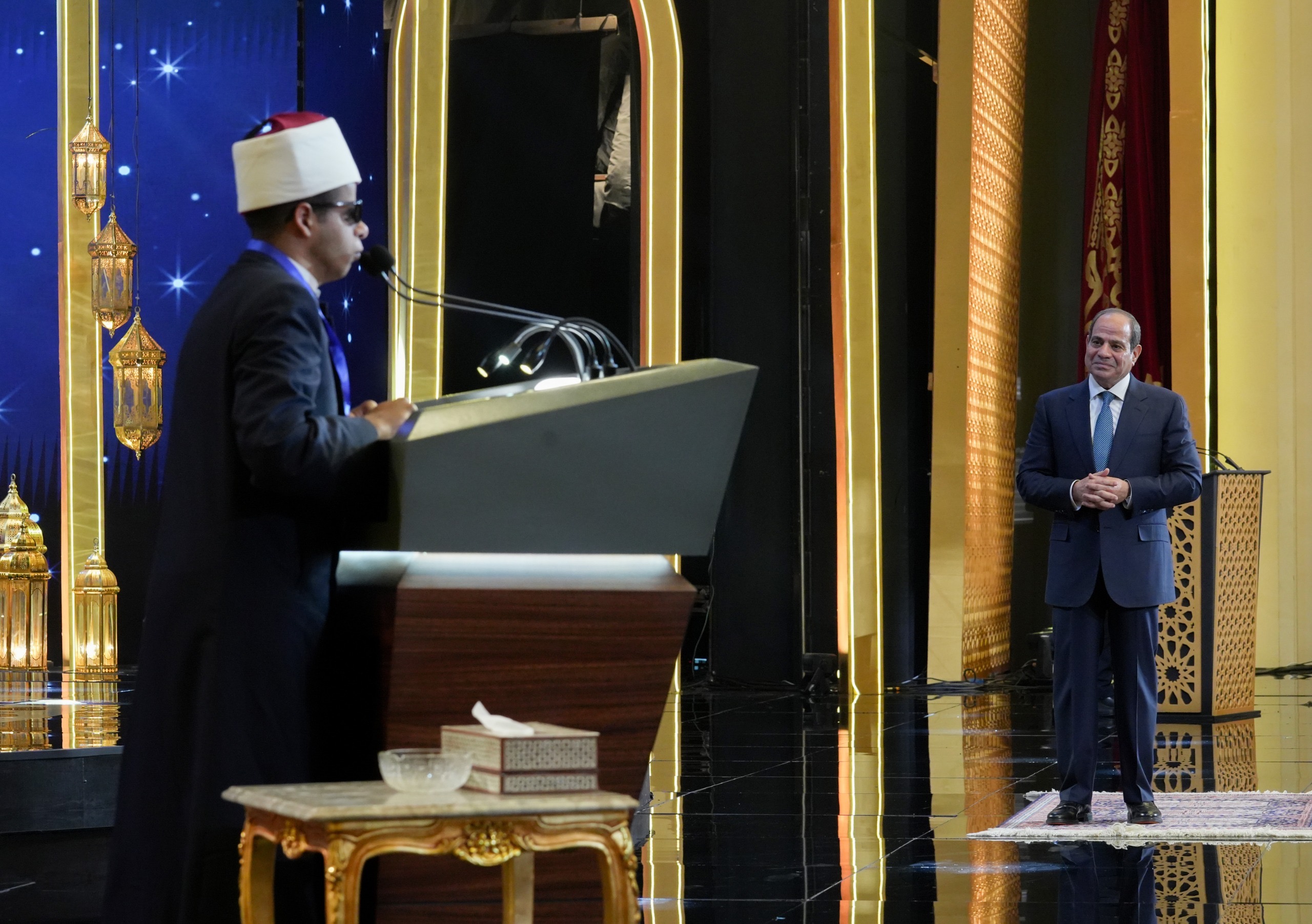 محطة مصر نيوز - الرئيس عبد الفتاح السيسي يشهد احتفال وزارة الأوقاف بليلة القدر