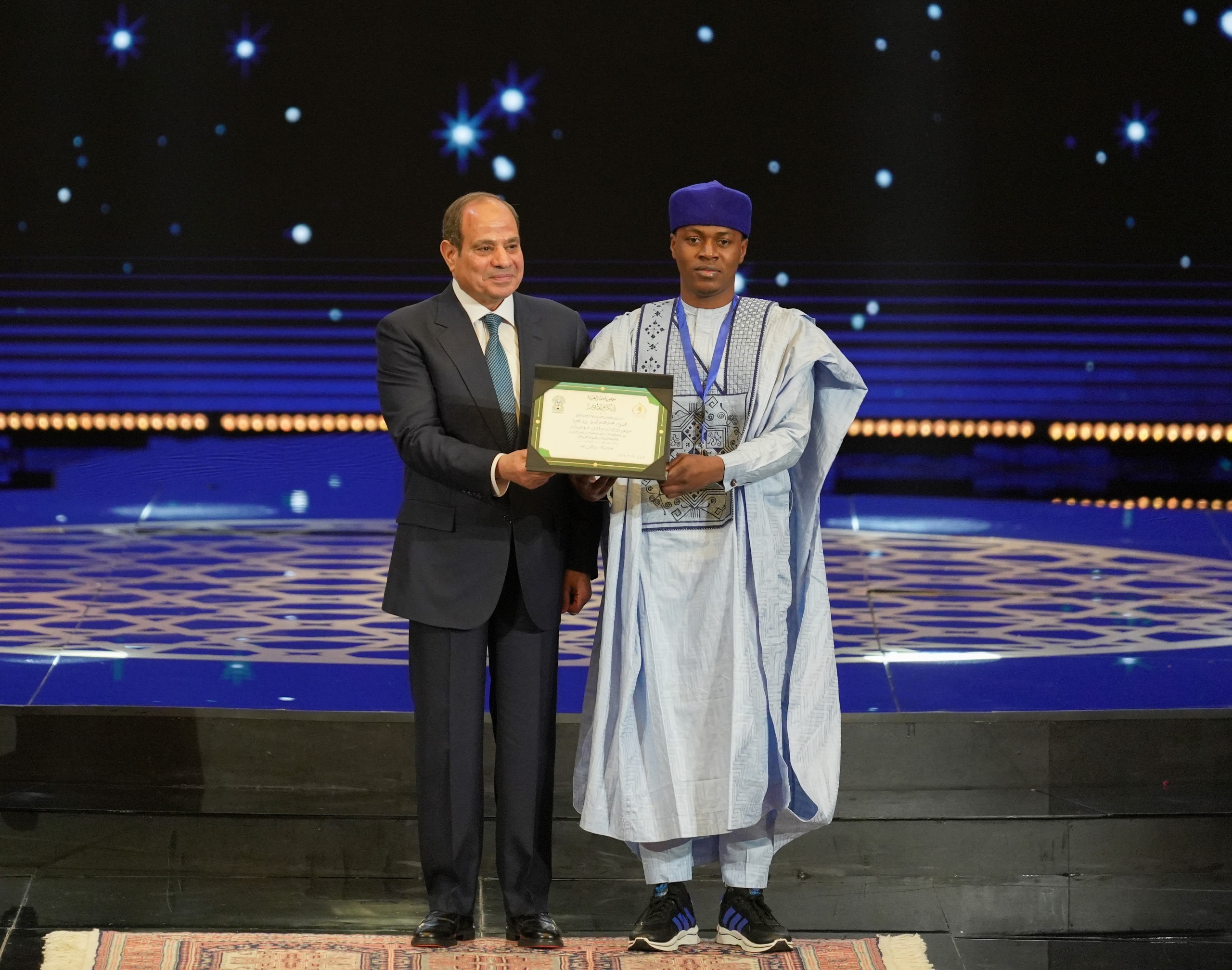 محطة مصر نيوز - الرئيس عبد الفتاح السيسي يشهد احتفال وزارة الأوقاف بليلة القدر