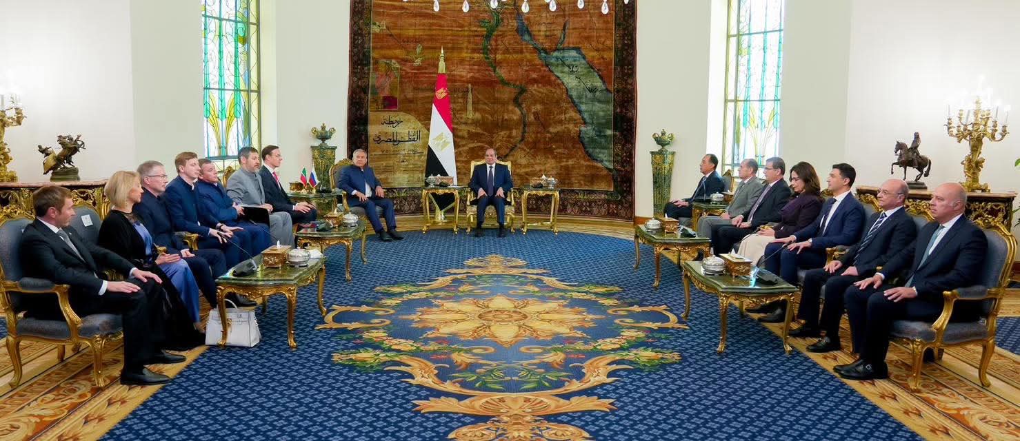 محطة مصر نيوز - الرئيس عبد الفتاح السيسي يستقبل رئيس جمهورية تتارستان