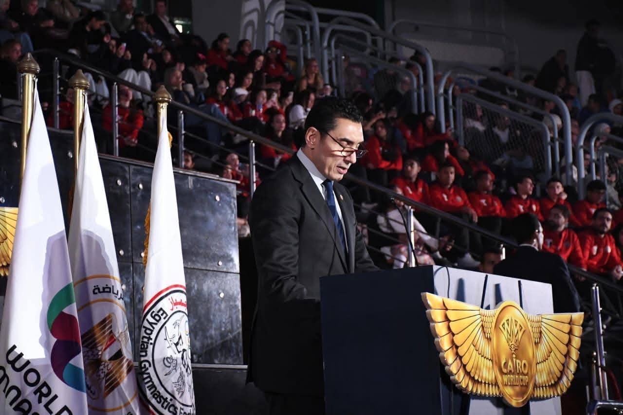 محطة مصر نيوز - وزير الشباب والرياضة يفتتح بطولة كأس العالم للجمباز الفني بحضور رئيس الاتحاد الدولي للجمباز