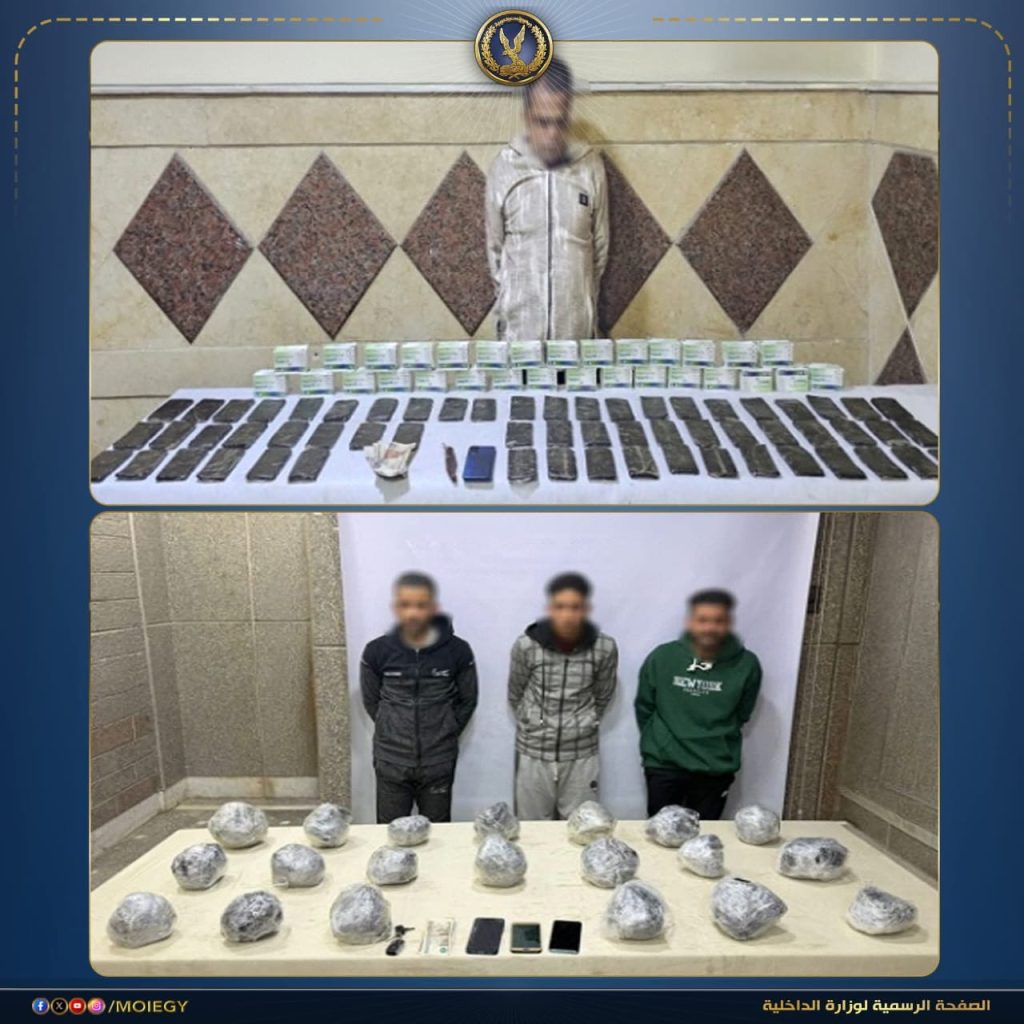 أخبار مصر والعالم لحظة بلحظة - مصرع 3 عناصر جنائية وضبط 2 طن مخدرات و90 قطعة سلاح في حملات أمنية بعدة محافظات
