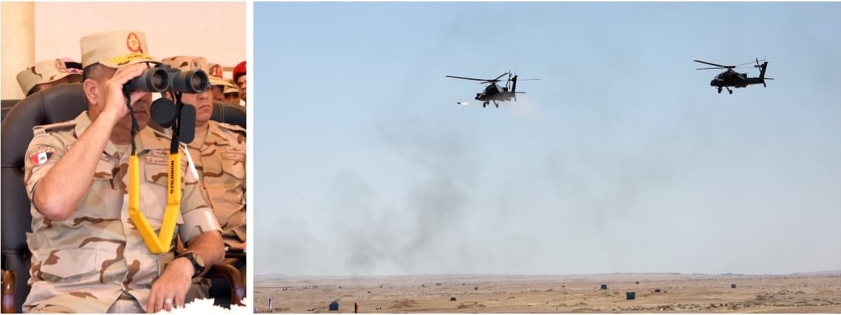 محطة مصر نيوز - وزير الدفاع والإنتاج الحربي يشهد تنفيذ المرحلة الرئيسية للمشروع التكتيكى بجنود «بدر 2026» بالذخيرة الحية