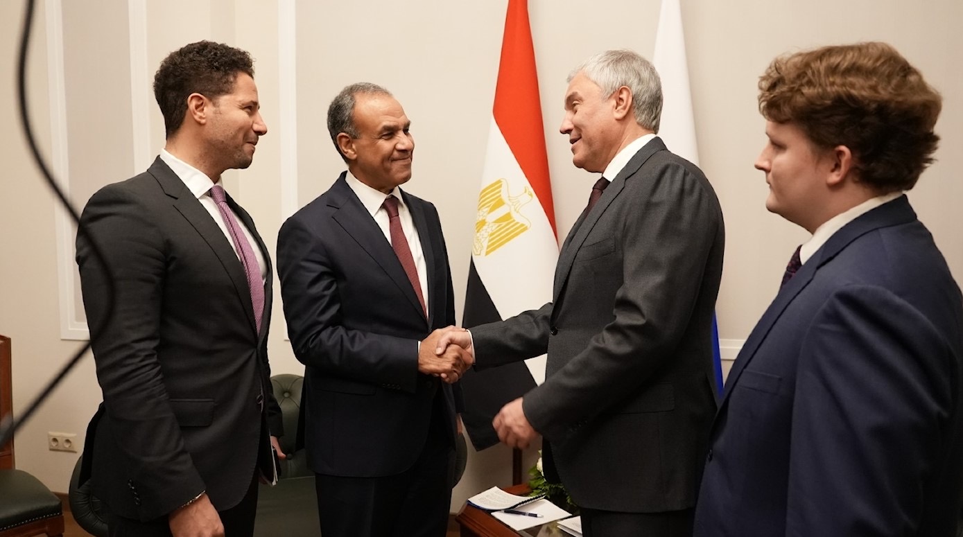 محطة مصر نيوز - وزير الخارجية المصري يلتقي رئيس مجلس الدوما الروسي