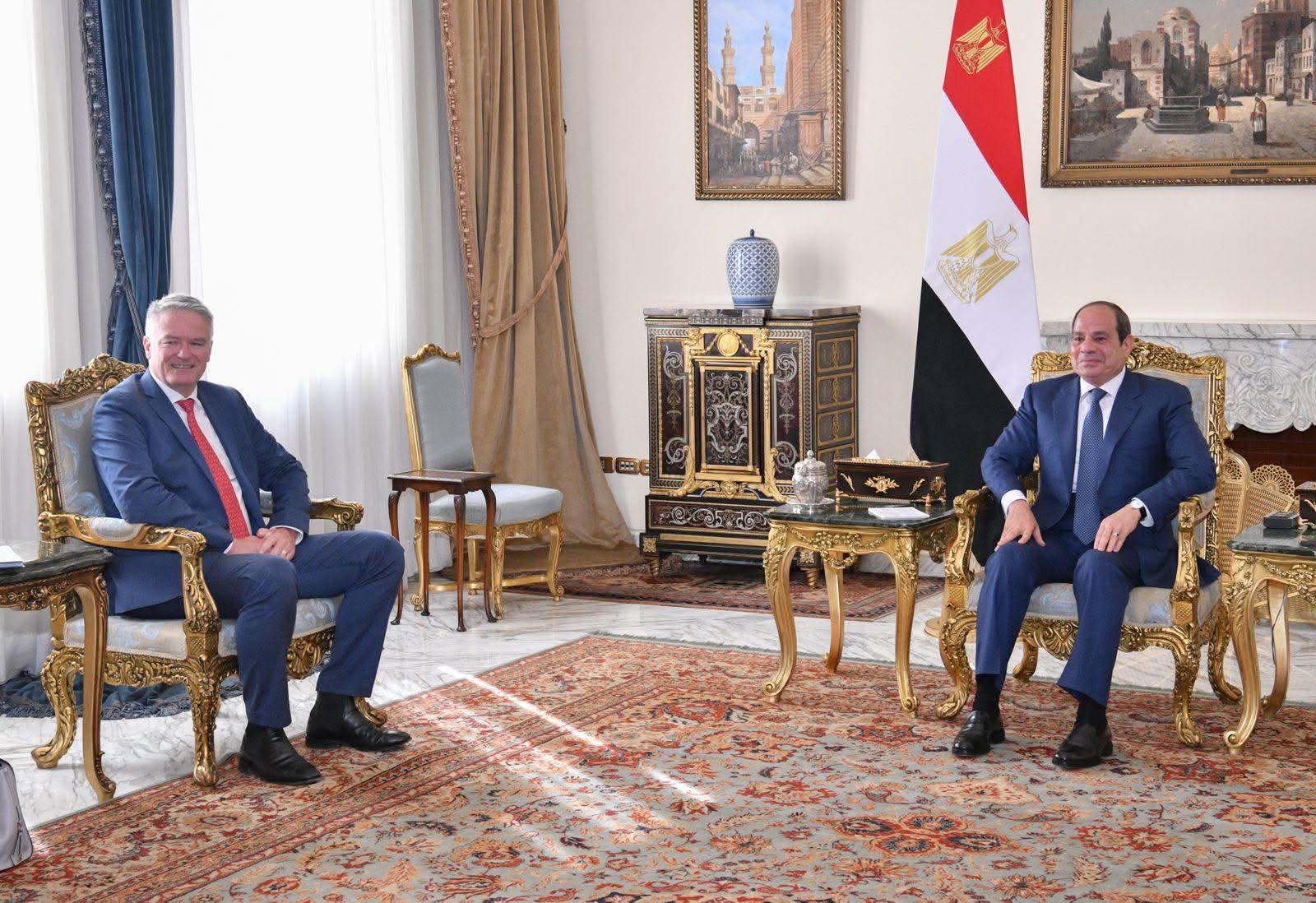 محطة مصر نيوز - الرئيس السيسي يبحث مع أمين عام منظمة التعاون الاقتصادي والتنمية تعزيز الشراكة ودعم الإصلاح الاقتصادي