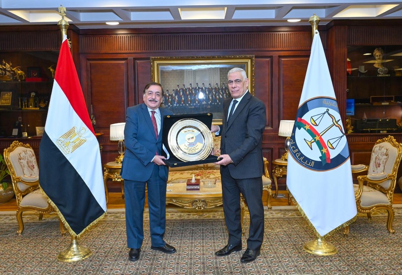 محطة مصر نيوز - النائب العام يستقبل رئيس محكمة استئناف أسيوط