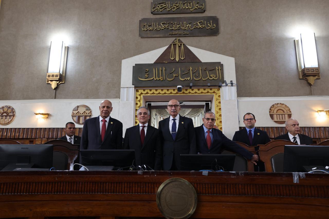 محطة مصر نيوز - وزير العدل يكرّم رئيس محكمة النقض وأعضاء مجلس القضاء الأعلى