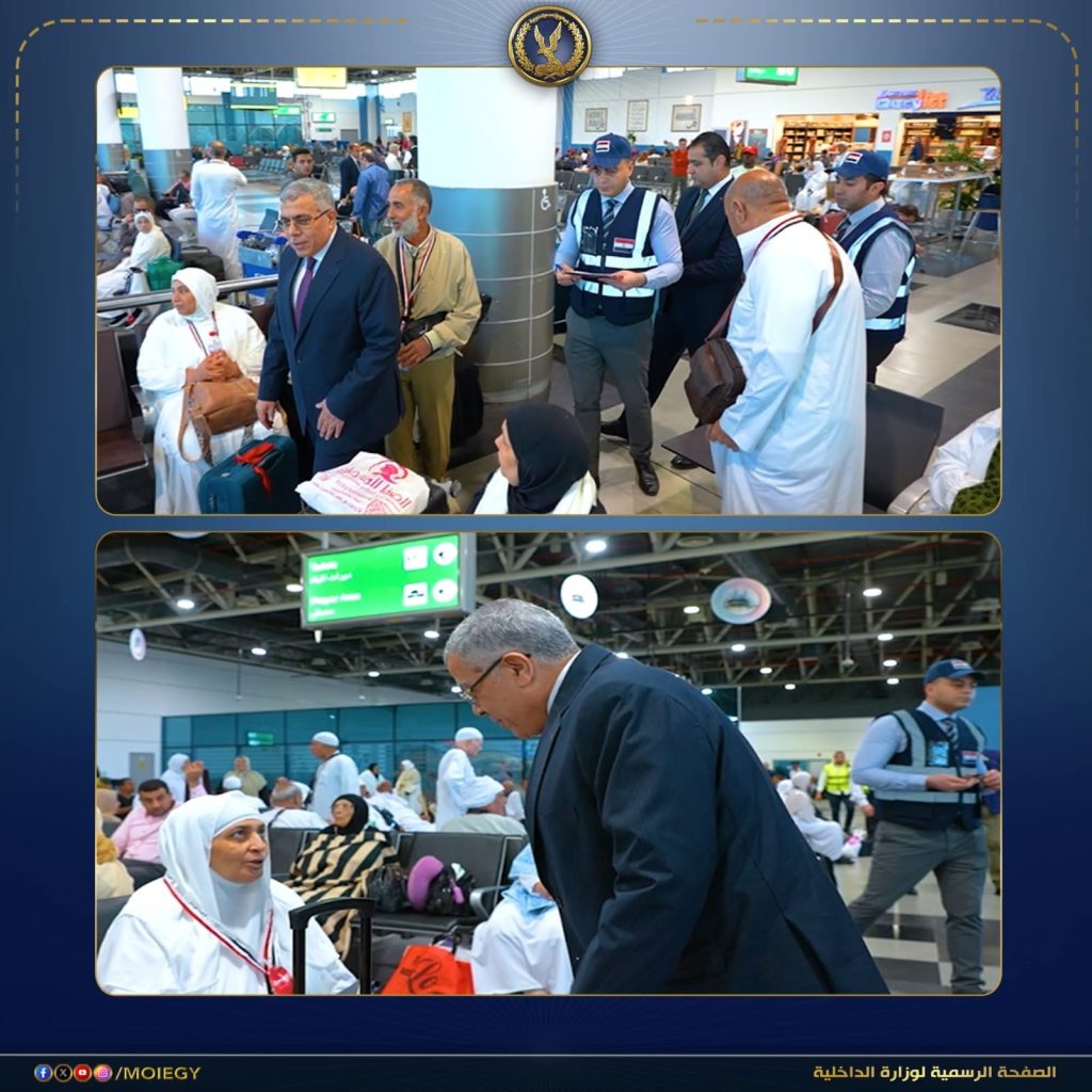 محطة مصر نيوز - انطلاق أول أفواج حجاج القرعة 1447هـ من مطار القاهرة إلى المدينة المنورة وسط إجراءات ميسرة ورعاية متكاملة