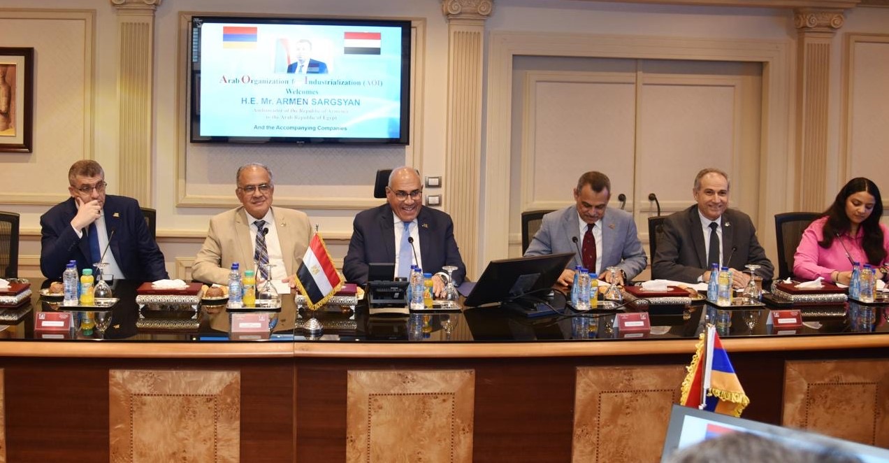 محطة مصر نيوز - رئيس الهيئة العربية للتصنيع يبحث مع سفير أرمينيا فتح آفاق جديدة من التعاون والشراكة والاستثمار