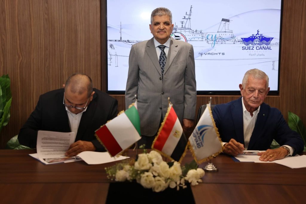 أخبار مصر والعالم لحظة بلحظة - هيئة قناة السويس توقع عقدًا مع مجموعة NERI الإيطالية لتصدير قاطرتين بحريتين جديدتين بقوة شد 80 طنًا
