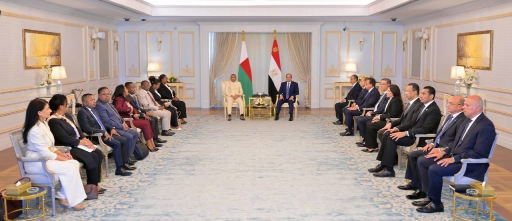 أخبار مصر - الرئيس عبد الفتاح السيسي يستقبل رئيس جمهورية مدغشقر