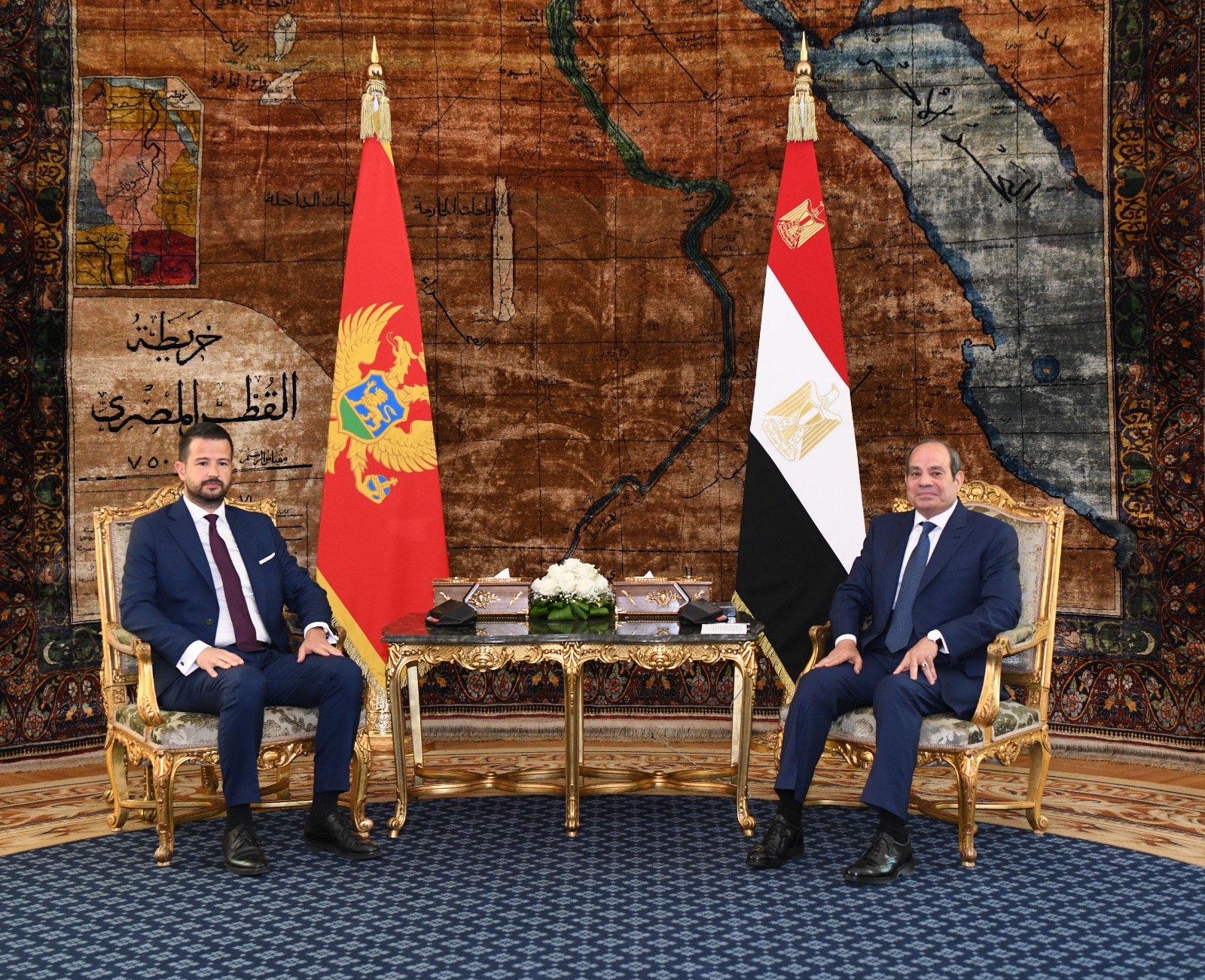أخبار مصر - القضية الفلسطينية تتصدر مباحثات الرئيس السيسي ورئيس جمهورية الجبل الأسود «مونتينيجرو».