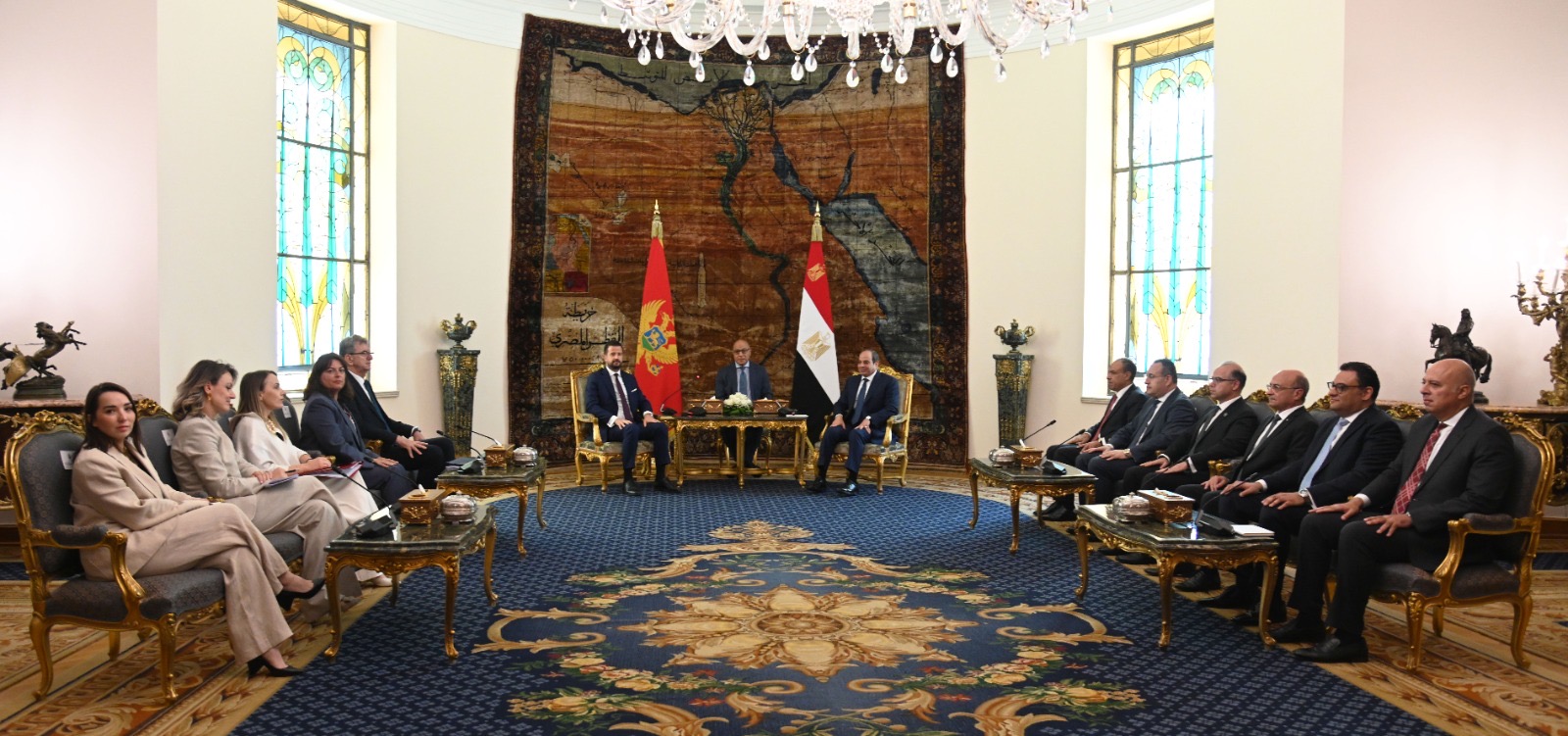 أخبار مصر - القضية الفلسطينية تتصدر مباحثات الرئيس السيسي ورئيس جمهورية الجبل الأسود «مونتينيجرو».