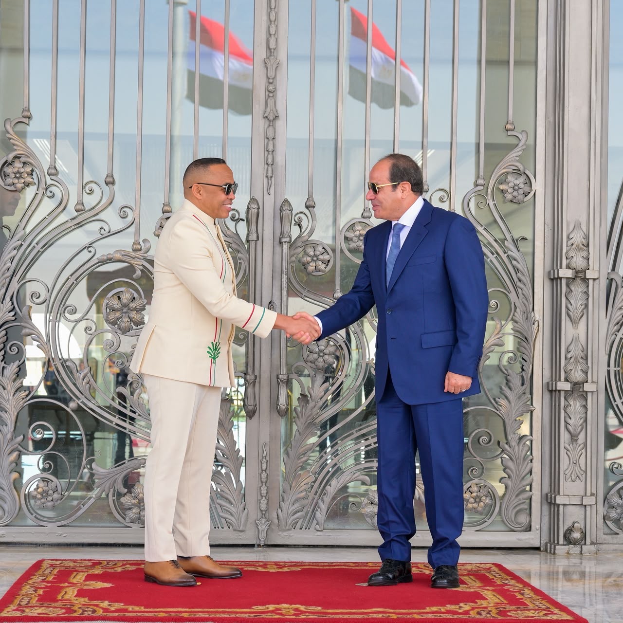 أخبار مصر - الرئيس عبد الفتاح السيسي يستقبل رئيس جمهورية مدغشقر