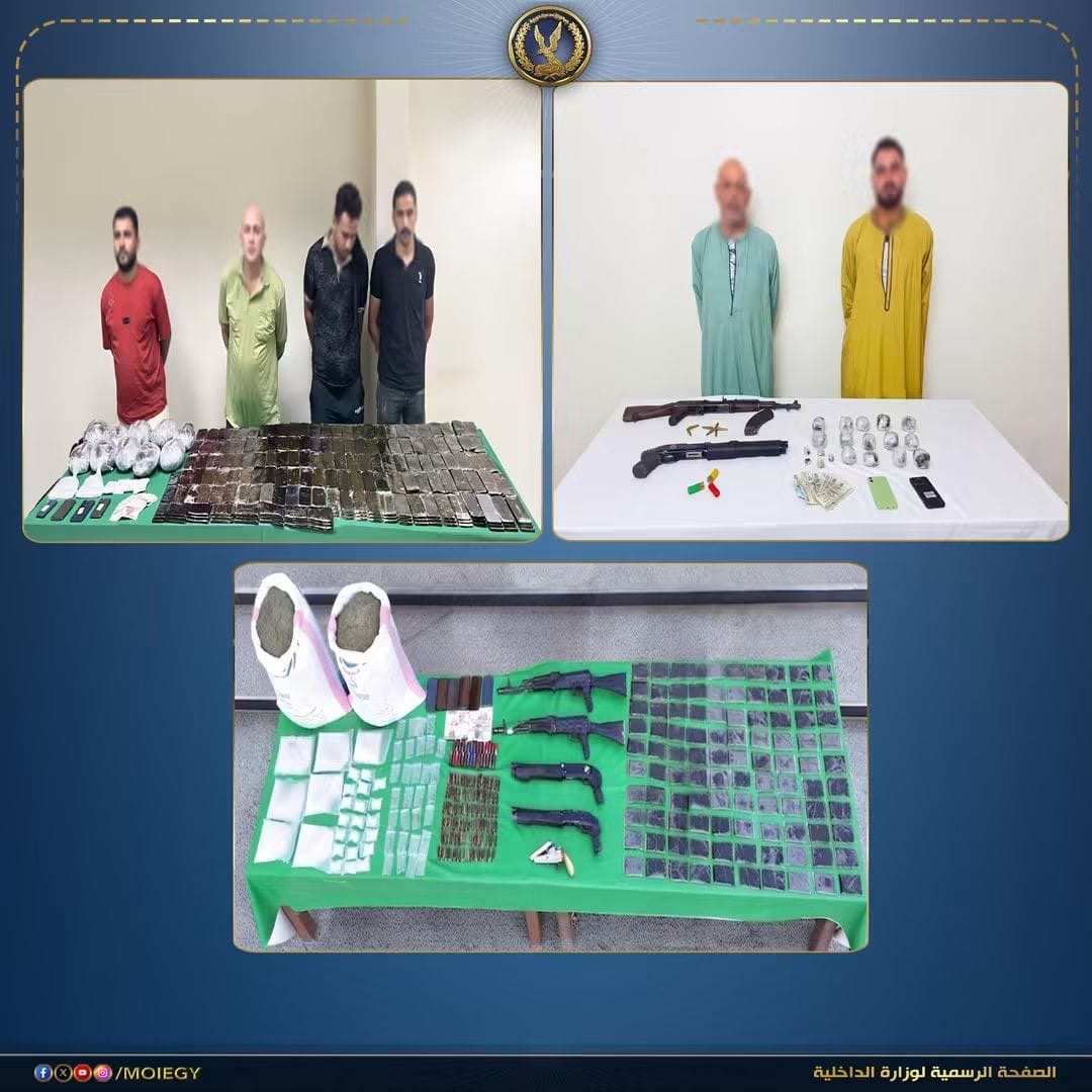 أخبار مصر - ضربة أمنية قوية بالقليوبية.. مصرع 5 عناصر شديدة الخطورة وضبط ترسانة أسلحة ومخدرات