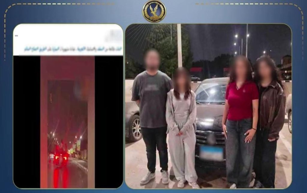 احتفالا بالنجاح.. فتيات خارج نوافذ سيارة يقودها أجنبي دون رخصة في القاهرة أخبار مصر - احتفالا بالنجاح.. فتيات خارج نوافذ سيارة يقودها أجنبي دون رخصة في القاهرة