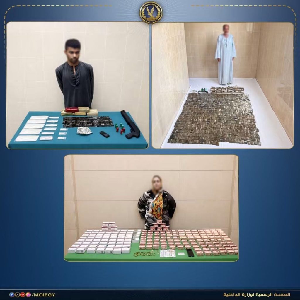 أخبار مصر - مصرع 5 عناصر شديدة الخطورة وضبط 94 مليون جنيه مخدرات وأسلحة في ضربات أمنية استباقية