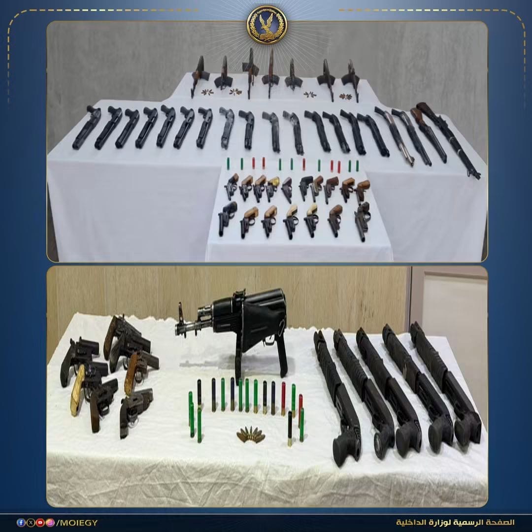 أخبار مصر - مصرع 5 عناصر شديدة الخطورة وضبط 94 مليون جنيه مخدرات وأسلحة في ضربات أمنية استباقية