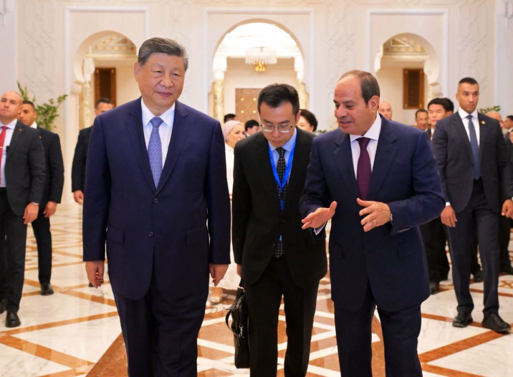 الرئيس الصيني يتفقد كنوز المتحف المصري الكبير أخبار مصر - الرئيس الصيني يتفقد كنوز المتحف المصري الكبير
