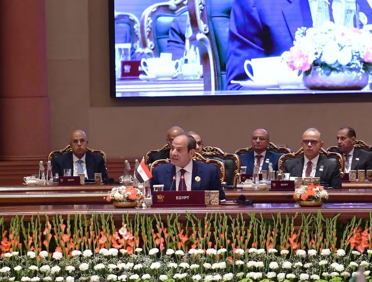 أخبار مصر - الرئيس السيسي يلقي كلمة مصر عقب «إعلان نيودلهي الصادر عن قادة تجمع» البريكس