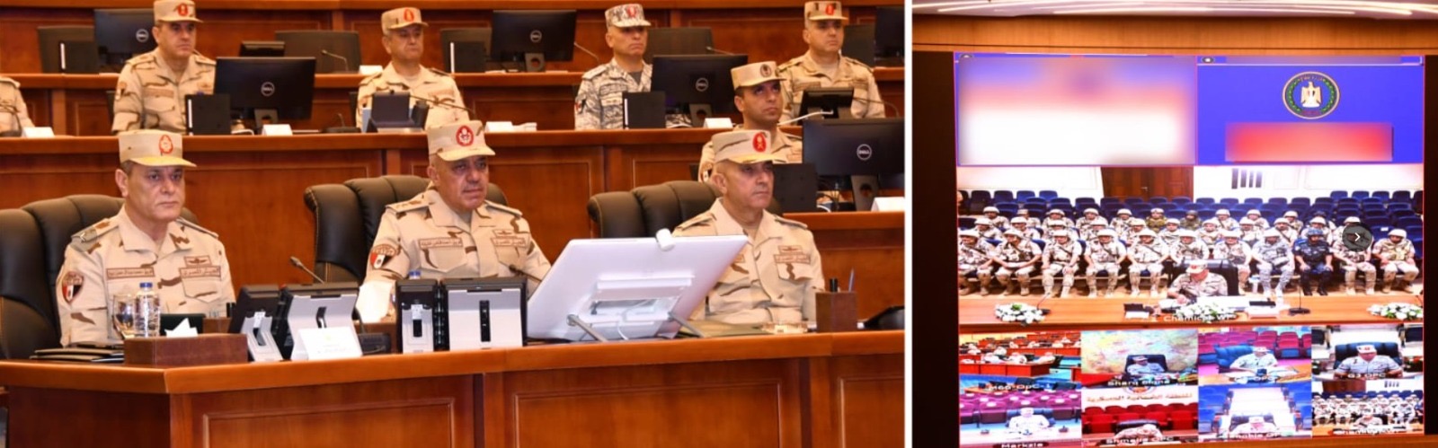 أخبار مصر - عبر تقنية «الفيديو كونفرانس» . وزير الدفاع والإنتاج الحربى يشهد تنفيذ المرحلة الرئيسية لمشروع مراكز القيادة الإستراتيجي التعبوي التخصصي لإدارة الحرب الكيميائية