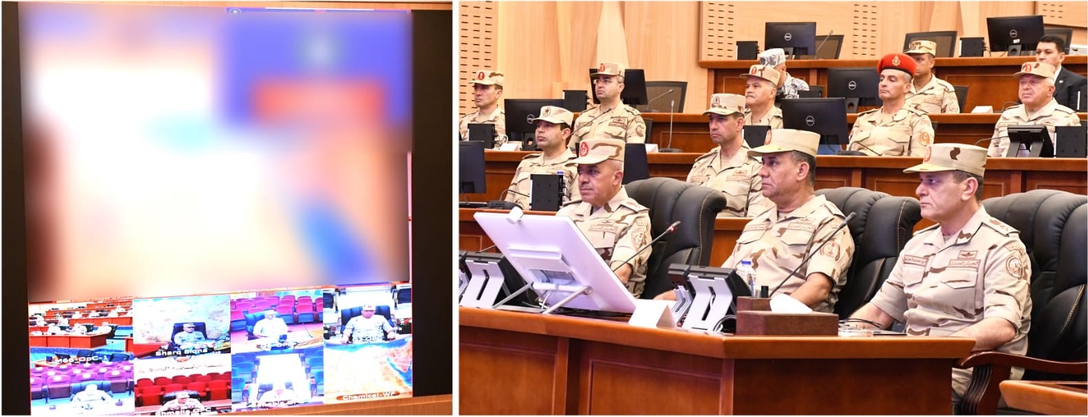 أخبار مصر - عبر تقنية «الفيديو كونفرانس» . وزير الدفاع والإنتاج الحربى يشهد تنفيذ المرحلة الرئيسية لمشروع مراكز القيادة الإستراتيجي التعبوي التخصصي لإدارة الحرب الكيميائية
