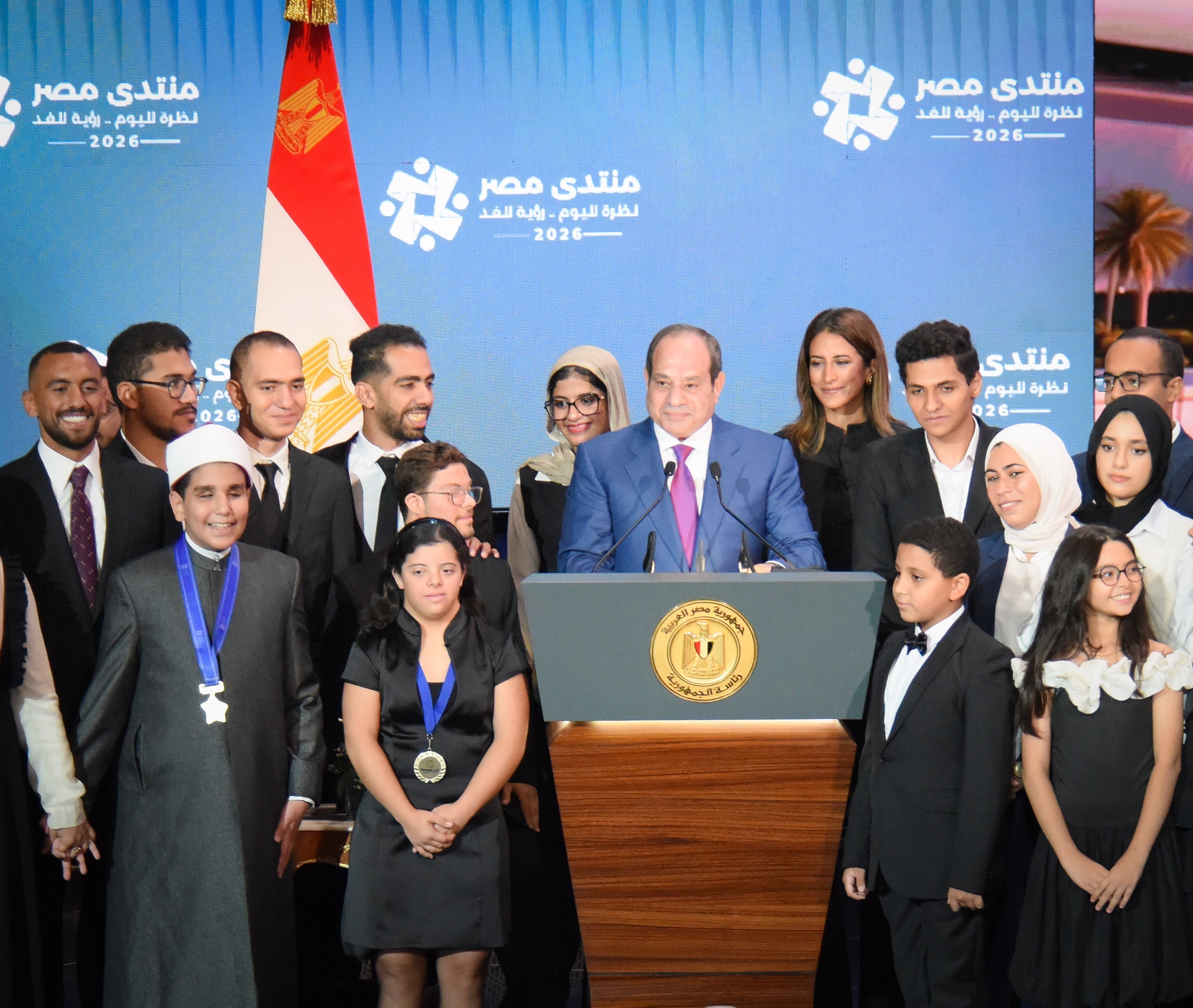 أخبار مصر - الرئيس السيسي يشهد الحفل الختامي لأعمال منتدى مصر 2026