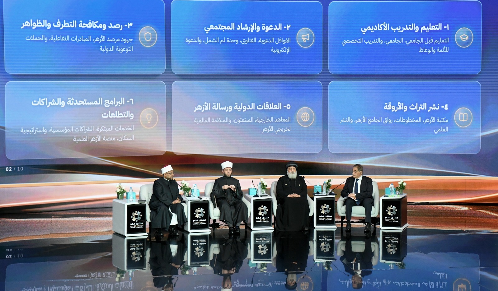 أخبار مصر - الرئيس السيسي يُشارك في جلسة «الخطاب الديني وتأثيره على القيم في المجتمع» بـ منتدى مصر 2026